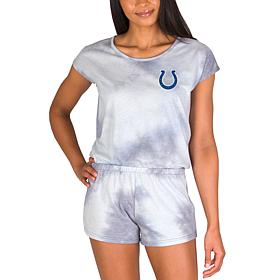 Officially Licensed NFL Marina Ladies Knit SS Romper - Colts