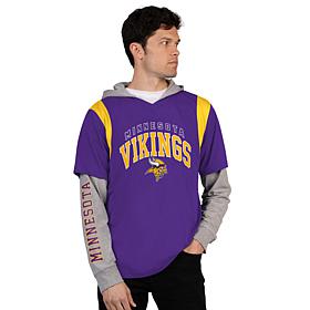 Officially Licensed NFL Men's Long-Sleeve Fashion Layer Top by Glll