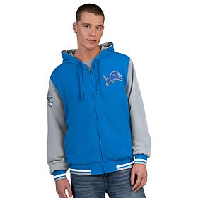 Officially Licensed NFL Men's Reversible Full-Zip Hooded Jacket