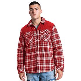 Officially Licensed NFL Men's Transitional Plaid Shirt Jacket by Glll