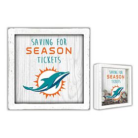 Officially Licensed NFL Miami Dolphins Saving for Tickets Money Box