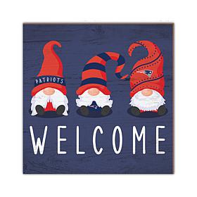 Officially Licensed NFL New England Patriots Welcome Gnomes Wall Decor