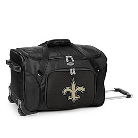 Officially Licensed NFL New Orleans Saints 22" Wheeled Duffel Bag