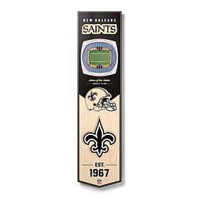 Officially Licensed NFL New Orleans Saints 3D Stadium Banner