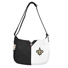 Officially Licensed NFL New Orleans Saints Pebble Split Hobo Bag