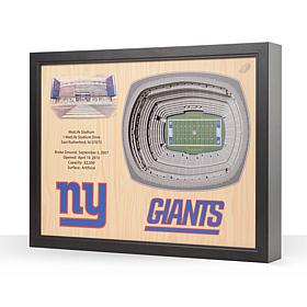Officially Licensed NFL New York Giants StadiumView 3D Wall Art