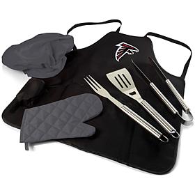 Officially Licensed NFL Picnic Time Apron Tote Pro Grill Set - Falcons
