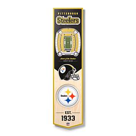 Officially Licensed NFL Pittsburgh Steelers 3D Stadium Banner