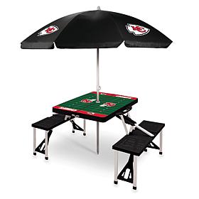 Officially Licensed NFL Portable Folding Picnic Table - KC Chiefs