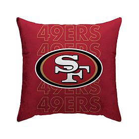 Officially Licensed NFL San Francisco 49ers Poly Span Décor Pillow