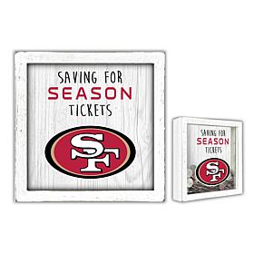 Officially Licensed NFL San Francisco 49ers Saving for Tickets Money 