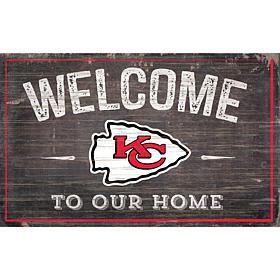 Officially Licensed NFL Welcome Sign - Kansas City Chiefs