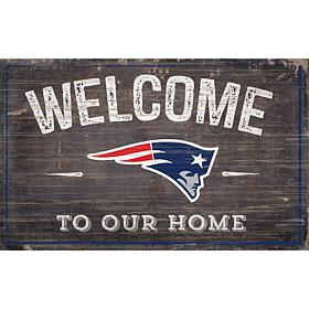 Officially Licensed NFL Welcome Sign - New England Patriots