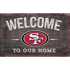 Officially Licensed NFL Welcome Sign - San Francisco 49ers