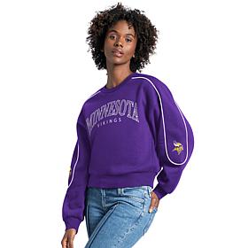 Officially Licensed NFL Women's Fleece Crewneck Sweatshirt