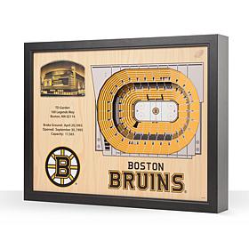 Officially Licensed NHL 25-Layer 3-D Wall Art - Boston Bruins