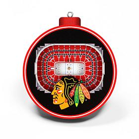 Officially Licensed NHL 3D StadiumView Ornament 2-Pack - Blackhawks  