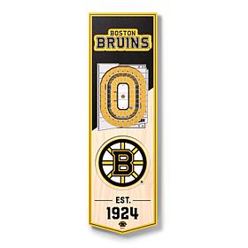 Officially Licensed NHL 6" x 19" 3D Stadium Banner - Boston Bruins