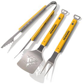 Officially-licensed NHL Spirit 3-Piece BBQ Set - Pittsburgh Penguins 