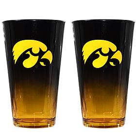 Officially Licensed Ombre Team Pint Glasses - 2-pack, 16oz