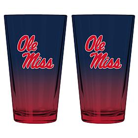 Officially Licensed Team Ombre Pint Glasses - 2-pack, 16oz