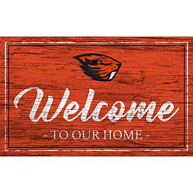 Oregon State University Team Color Welcome Sign - 11x19"