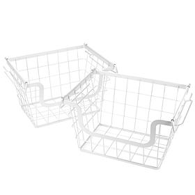 Origami 2-pack Metal Stacking Baskets