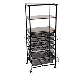 Origami 2-Tier Craft and Hobby Cart with Attachments