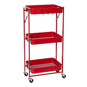 Origami 3-Tier Foldable Rolling Cart