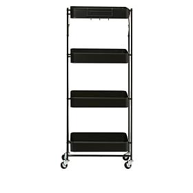 Origami 4-Tier Rolling Cart with Wheels