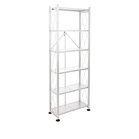Origami Foldable Steel 6-Tier Bookshelf