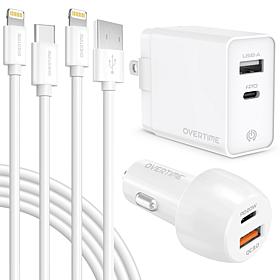 Overtime 4-piece 20W Fast Charging Bundle for iPhone
