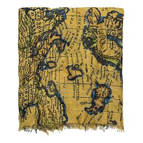 Patricia Nash 74" x 25" Printed Fringe Scarf