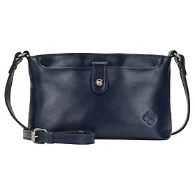 Patricia Nash Aimee Vintage Distressed Leather or Canvas Crossbody Bag