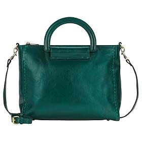 Patricia Nash Blera Leather Satchel Crossbody