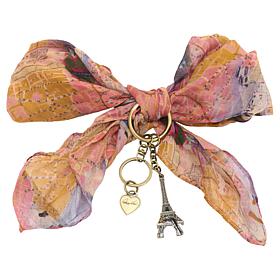 Patricia Nash Bow Bag Charm with Eiffel Tower Hang Off