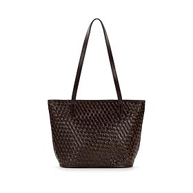 Patricia Nash Emmie Leather Satchel Top Zip Tote Bag