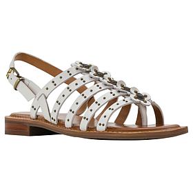 Patricia Nash Erba Floral Caged Leather Sandal