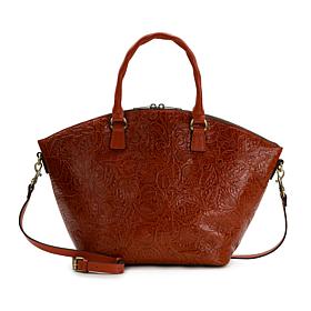 Patricia Nash Gretta Tooled Leather Shopper Tote Bag