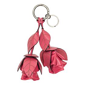 Patricia Nash Laced Rose Leather Bag Charm 
