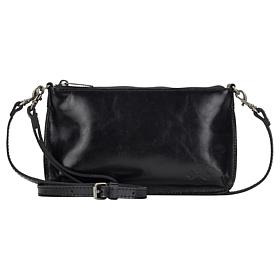 Patricia Nash Laurina Leather Crossbody with Wristlet Strap