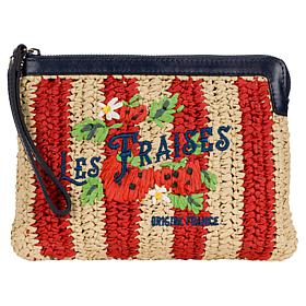 Patricia Nash Les Fraises Woven Wristlet