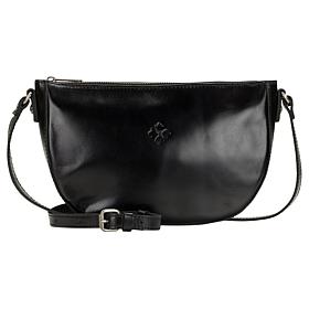 Patricia Nash Melanie Leather Crescent Hobo Crossbody Bag