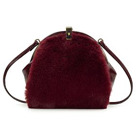 Patricia Nash Portafina Faux Fur Frame Crossbody Bag