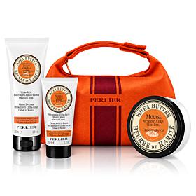 Perlier 3pc Holiday Kit Shea Orange Cream