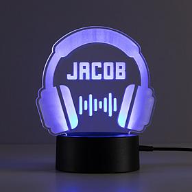 Personalized Acrylic Headphones Multi-Color Nightlight