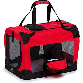 Pet Life Medium Folding Deluxe 360 Vista View House Pet Crate