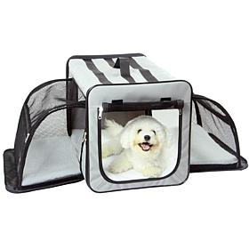 Pet Life Small Expandable Collapsible Travel Pet Dog Crate