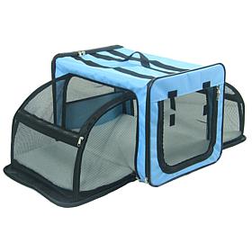 Pet Life Small Expandable Collapsible Travel Pet Dog Crate