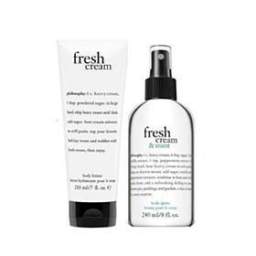 philosophy fresh cream & mint moisturize & spritz duo